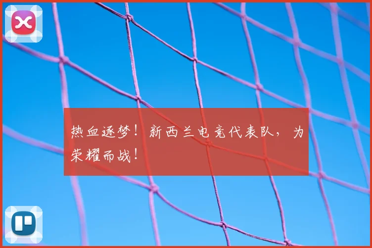 热血逐梦！新西兰电竞代表队，为荣耀而战！
